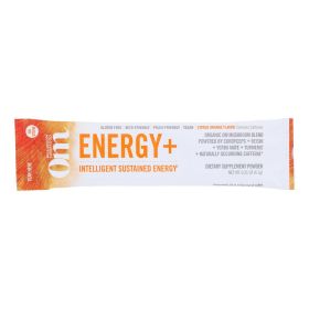 Om Organic Mushroom Nutrition Energy Citrus Orange Dietary Supplement Powder - Case of 10 - .21 OZ