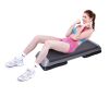 43'' Aerobic Stepper Step Cardio Fitness Exercise Adjust 4''-6''-8'' w/Risers