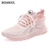 BOANXIL 2022 Women Sneakers Breathable Running Shoes Outdoor Lightweight Sports Shoes Comfortable Athletic Training Footwear