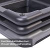 43'' Aerobic Stepper Step Cardio Fitness Exercise Adjust 4''-6''-8'' w/Risers