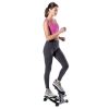 Mini Stepper with Monitor - Low Impact Black and Gray Stepper - Great Design for Working Out at Home - Stepper Machine